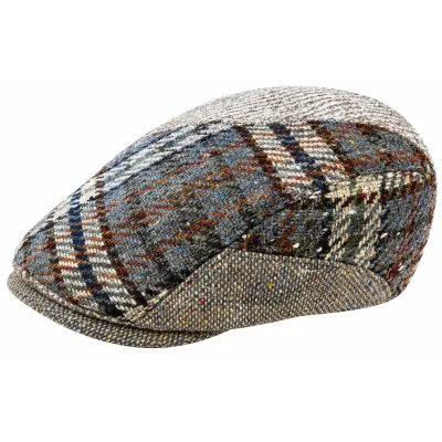 Daytona Beige Patchwork Flat Cap - Göttmann Reference: 24525| Chapellerie Traclet