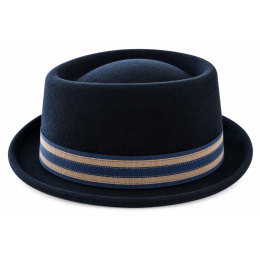 Chapeau Pork Pie Trouville Feutre Noir - Göttmann