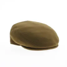 Flat cap cashmere camel
