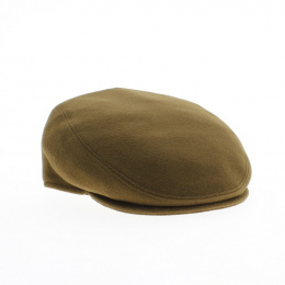 Flat cap cashmere camel