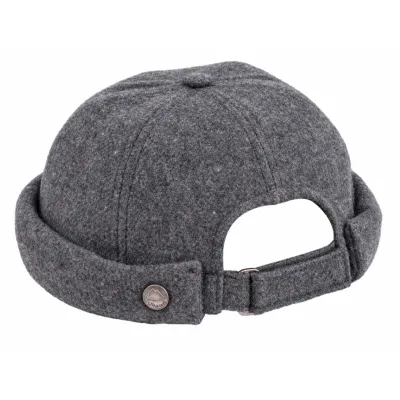 Bonnet Docker Cooper Laine Gris Souris - Traclet