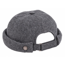 Cooper Mouse Grey Wool Docker Beanie - Traclet