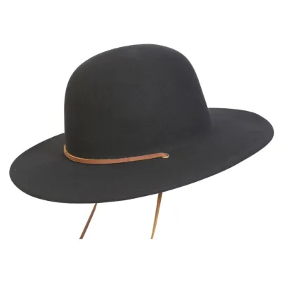 Cheyenne Black Felt Wide-Brimmed Hat - Traclet Reference: 12285 | Traclet Hat Shop