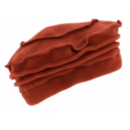 Toque Femme Edline Polaire Brique - Traclet
