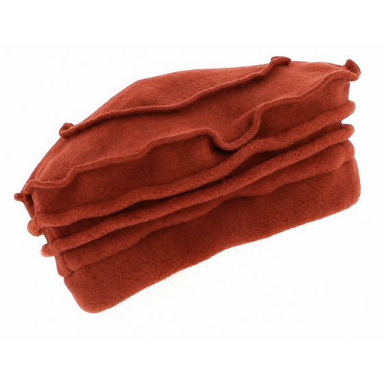 Women's Fleece Beanie Edline Brick - Traclet