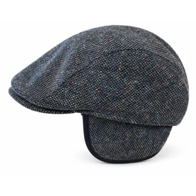 Jackson Blue Tweed Cap with Earflaps - Gottmann, ref. 24549