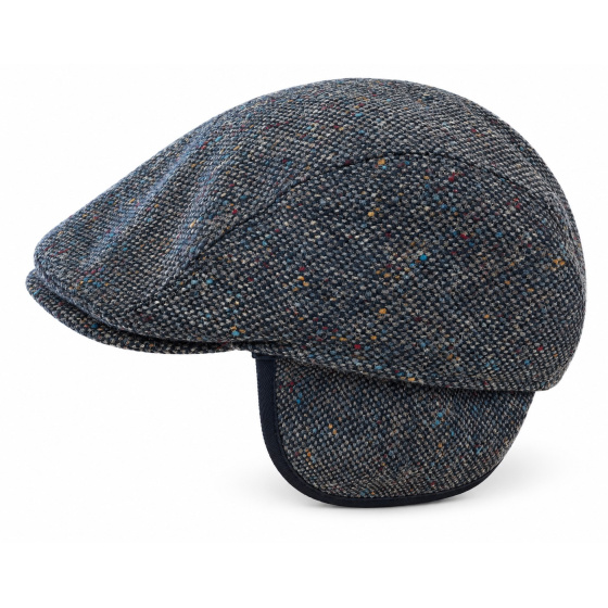 Casquette Jackson Cache Oreille Tweed Bleu - Gottmann