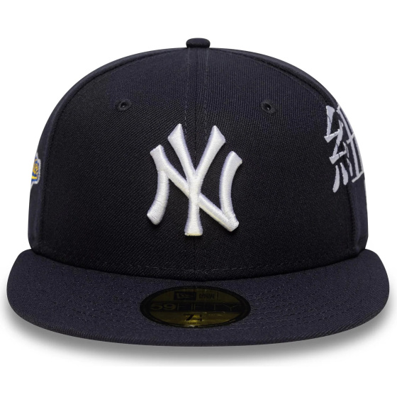 Casquette Snapback Poly Kanji Coton Marine - New Era