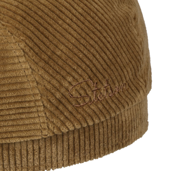 Casquette Plate Corduroy Bowling Camel - Stetson