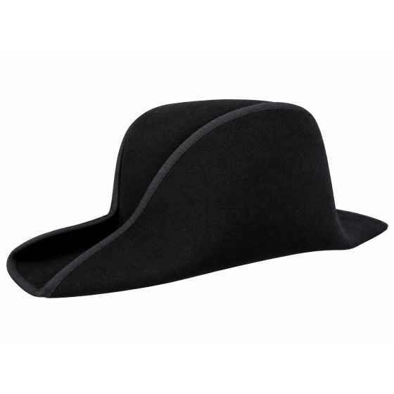 Bicorne Feutre Laine Noir - Traclet
