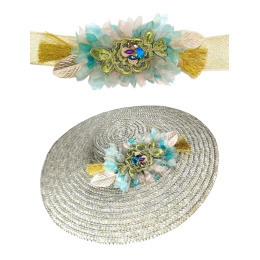 Chapeau Provençal Pamela Paille Grise - Traclet