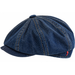 Blue Denim Cotton Kyoto Hatteras Cap - Alfonso d'Este