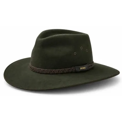Chapeau Traveller Tablelands Feutre Poil Kaki - Akubra