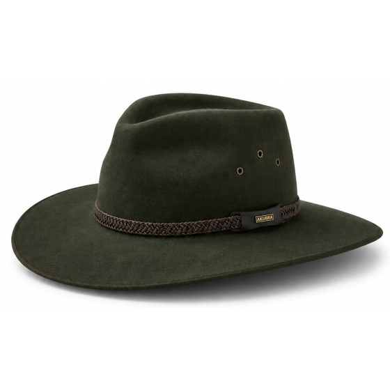 Chapeau Traveller Tablelands Feutre Poil Kaki - Akubra