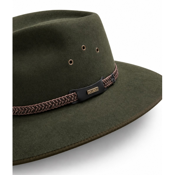 Chapeau Traveller Tablelands Feutre Poil Kaki - Akubra