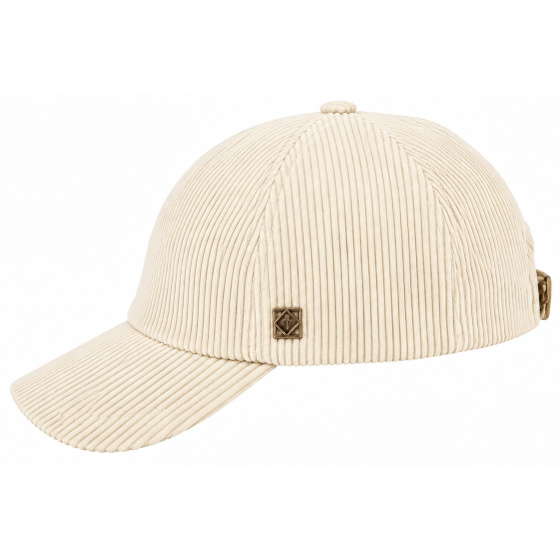 Casquette Baseball Alizé Velours Côtelé Crème - Traclet
