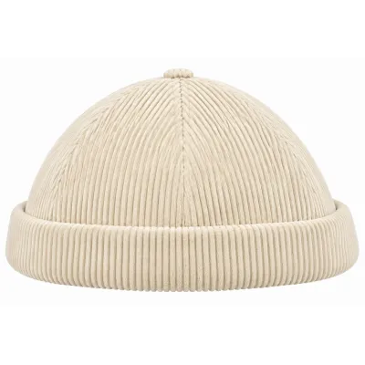 Malo Cream Corduroy Docker Beanie – Traclet, Ref. 24586| Traclet Hat Shop