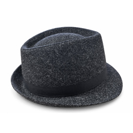 Rock Trilby Hat in Charcoal Wool - Panizza