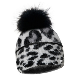 Bonnet à Pompon Rozmiar Léopard Noir -Traclet