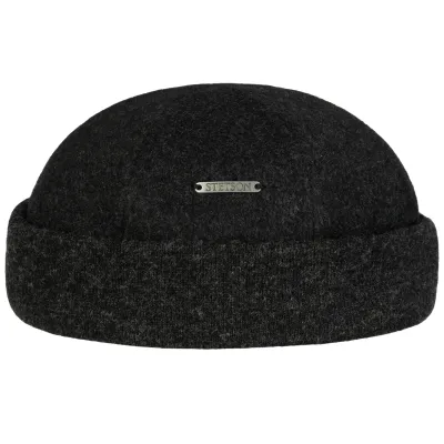 Sparr II Wool & Cashmere Beanie Black / Grey - Stetson Reference: 7595 | Chapellerie Traclet