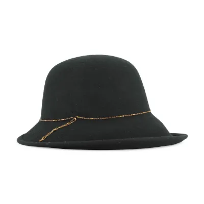 Cabernet Wide-Brim Wool Felt Cloche Hat - Traclet Reference: 24608| Chapellerie Traclet