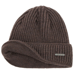 Bonnet Parkman Tricot Laine Marron - Stetson