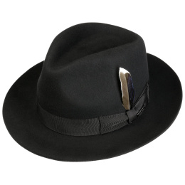Chapeau Fedora Lincoln Laine & Cachemire  Noir - Stetson
