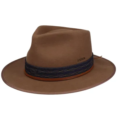Benver Outdoor Woolfelt Cognac Fedora Hat - Stetson, Ref. 24614| Chapellerie Traclet