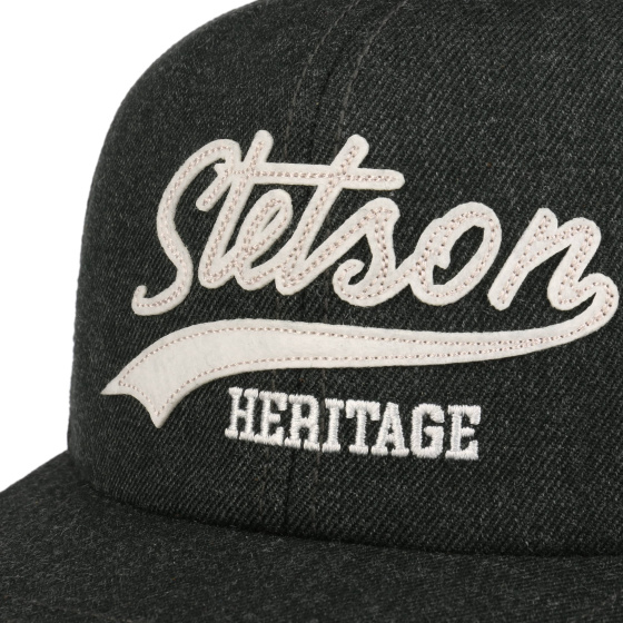 Casquette Baseball Script Heritage Coton Anthracite - Stetson
