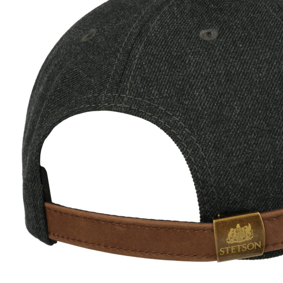 copy of Black Cotton Lettering Baseball Cap - Stetson