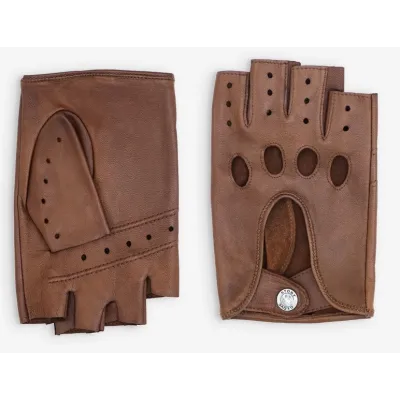 Mitaines De Conduite Cuir Camel Non Doublé - Glove Story