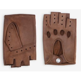 Mitaines De Conduite Cuir Camel Non Doublé - Glove Story