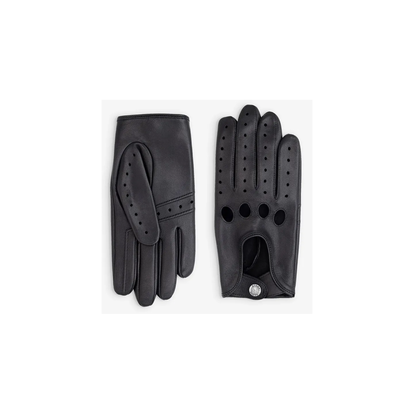 Gants de Conduite Cuir d'Agneau Noir - Glove story