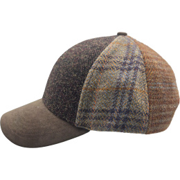 Brown Highland Patchwork Baseball Cap – Traclet
