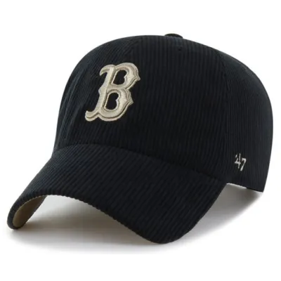 47 Boston Red Sox MLB Black Corduroy Cap | Ref. 24634 Chapellerie Traclet