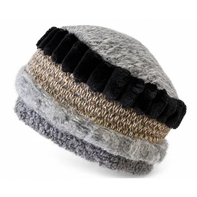 Women's Upcycled Gray Fleece Toque - Traclet