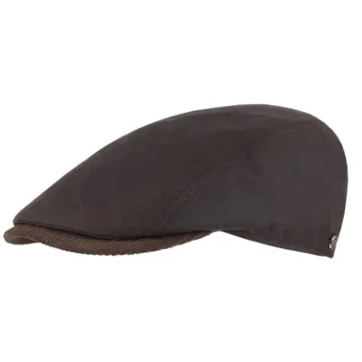 Waterproof Brown Faux Suede Flat Cap - Fléchet, Reference: 24651| Chapellerie Traclet