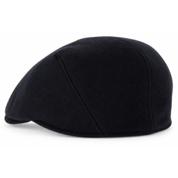 Casquette Plate Oxford Cachemire Noire - Traclet