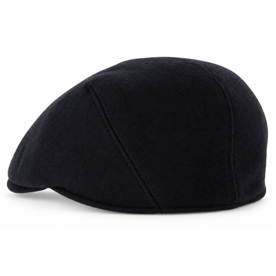 Casquette Plate Oxford Cachemire Noire - Traclet