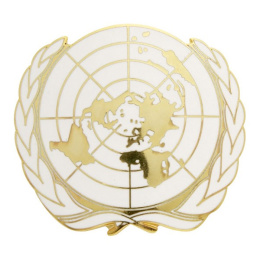 Gold & White UN Beret Badge – Traclet