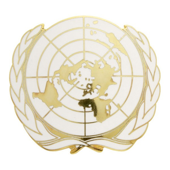 Insigne De Béret ONU Doré & Blanc – Traclet