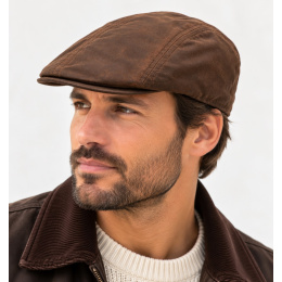 Casquette Plate Highlands Imperméable Marron - Traclet