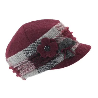 Casquette Gavroche Élise Bordeaux - Traclet  Reference : 24689| Chapellerie Traclet