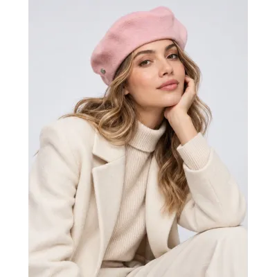 Beret L'Authentique Pale Pink - Laulhère Reference: 24074| Chapellerie Traclet