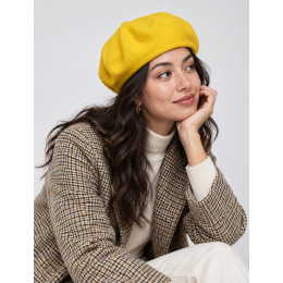 Béret L'Authentique Jaune Vif - Laulhère
