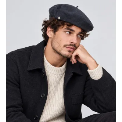 L'Authentique Anthracite Beret - Heritage by Laulhère Reference: 9765 | Chapellerie Traclet