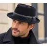 Black Wool Porkpie Hat - Traclet Reference: 17402 | Traclet Hat Shop