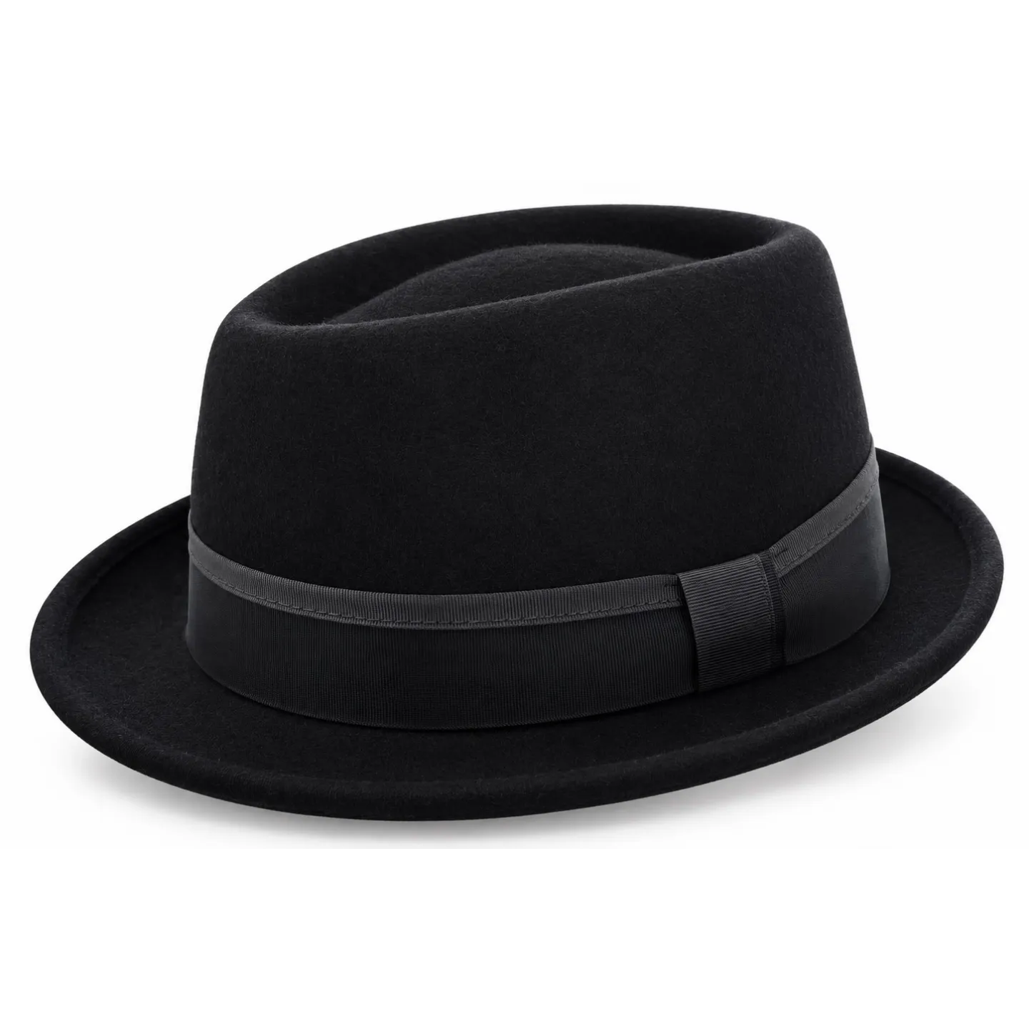Black Wool Porkpie Hat - Traclet Reference: 17402 | Traclet Hat Shop