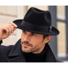 Black Wool Fedora Hat Pescara - Traclet ref 21981 traclert hatters