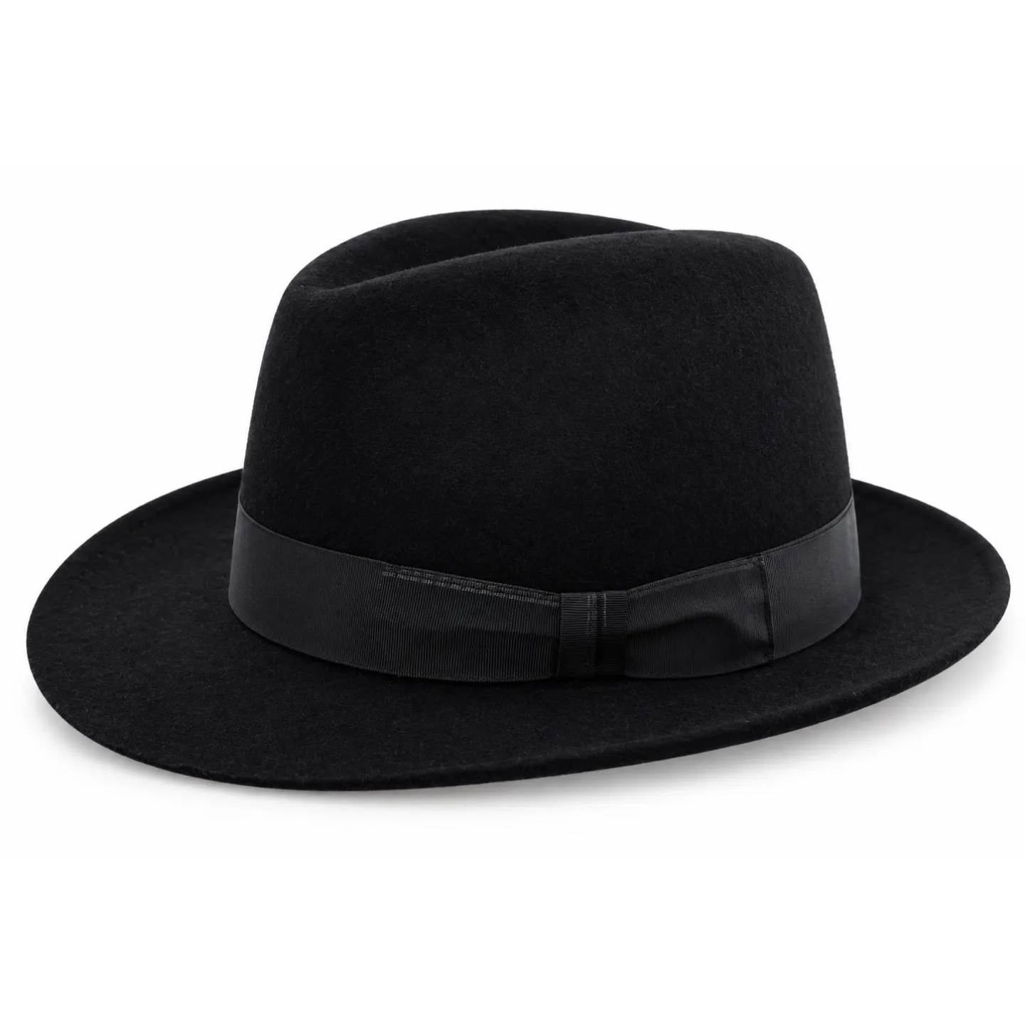 Black Wool Fedora Hat Pescara - Traclet ref 21981 traclert hatters